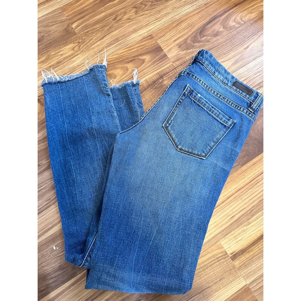 Blank NYC Deep Cuff Low Rise Straight Denim Jeans 28